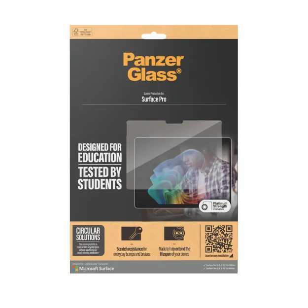 圖片 北歐嚴選品牌Panzer Glass Surface Pro X/8/9/10/11 專用通透玻璃保護貼